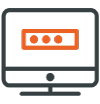 Modernize icon showing a computer