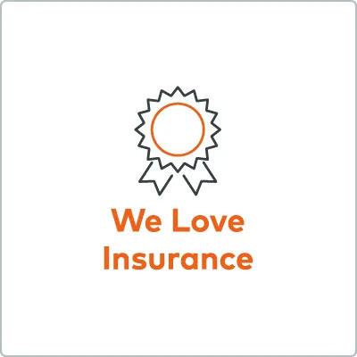 We love insurance graphic